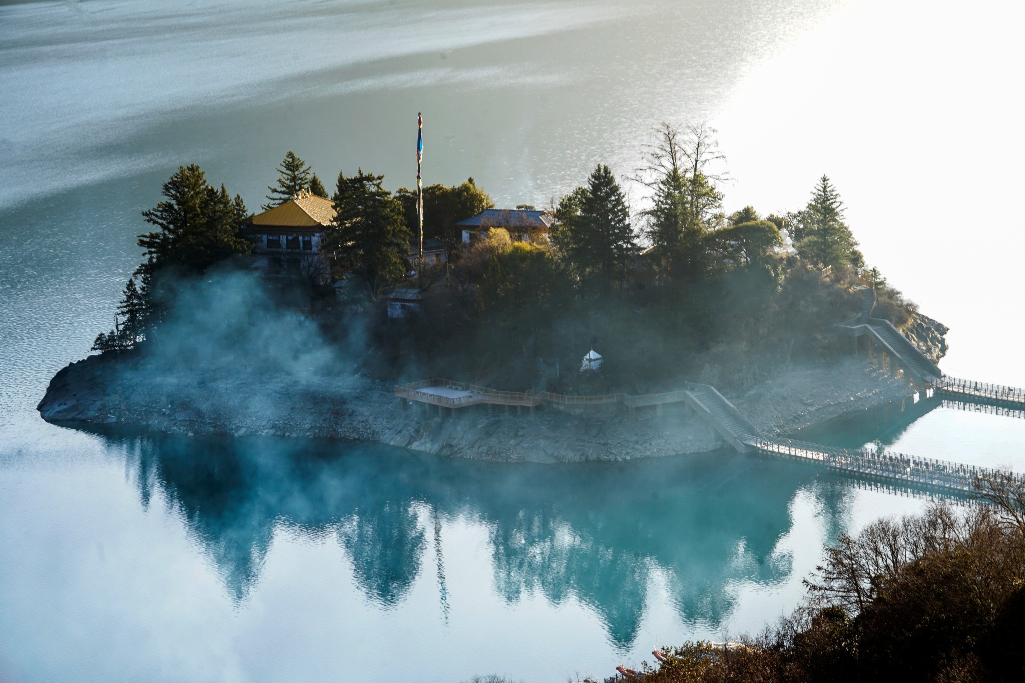 Tsodzong- island-Draksum-tso-nyingchi-tour basomtso