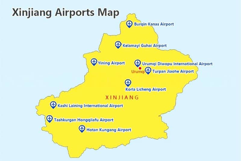 xinjiang airports