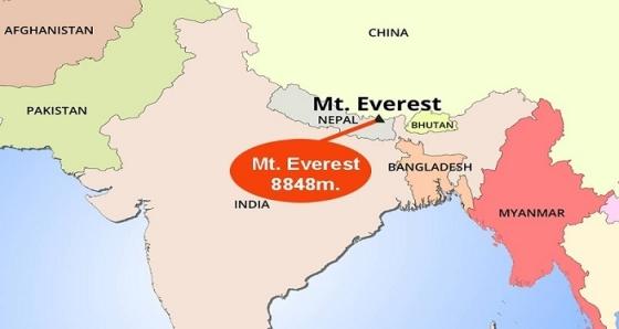 Discover Where Mount Everest Sits on the Map of Asia