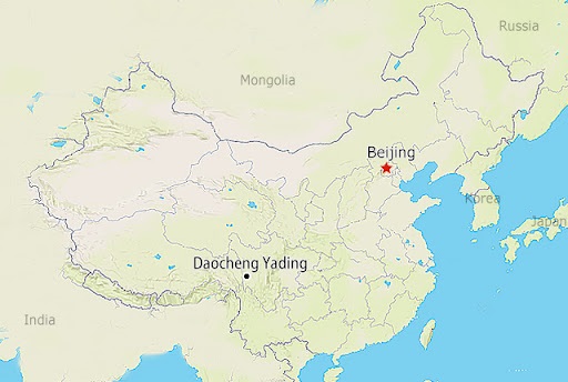Daocheng Yading Location in China