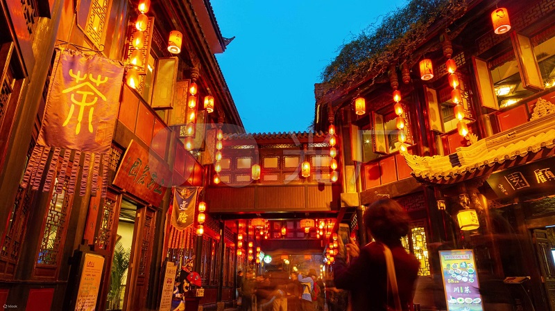 Wide and Narrow Alley at Night