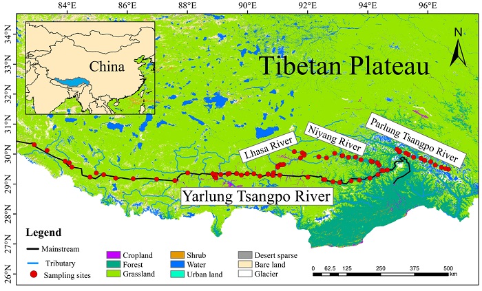 Yarlung Tsangpo River Map