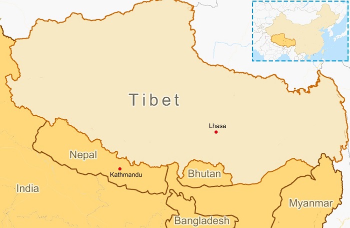 Surrounding Countries of Tibet