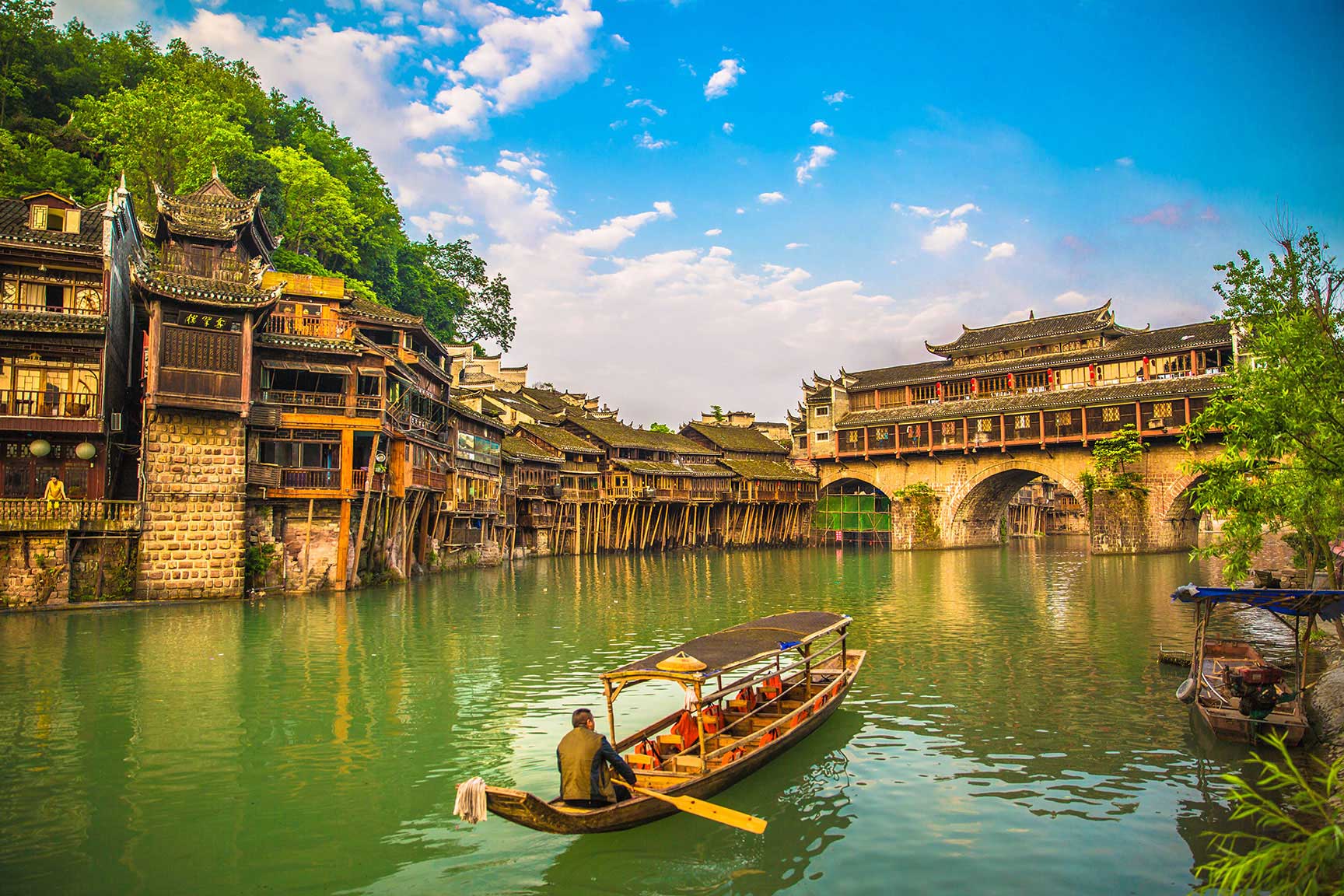 Boat Tour along the Tuojiang River