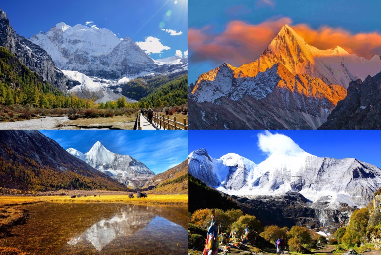 The Three Holy Mountains in Daocheng Yading
