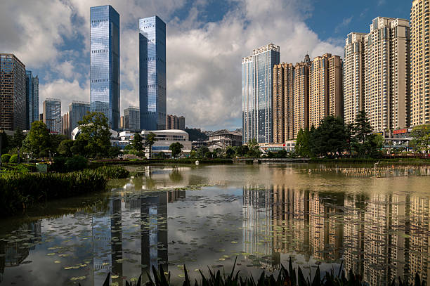 Twin skyscrapers of Guiyang