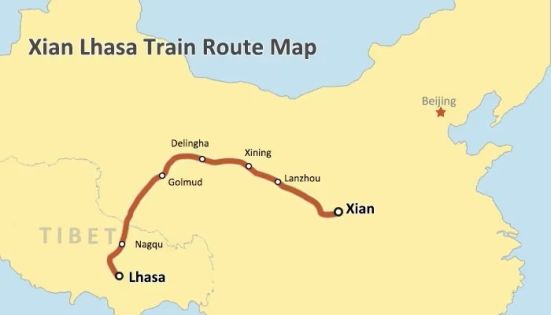 Lhasa to Xian Train Travel Guide: Z166 Route Overview