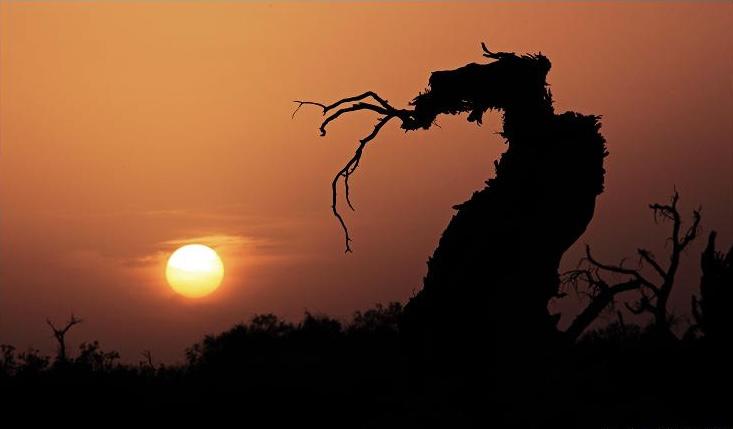 Sunset in the Southern Xinjiang