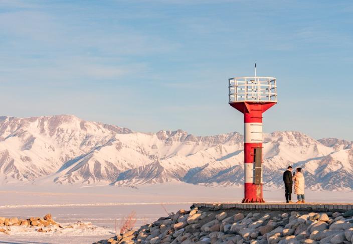 Winter Sunrise at Sayram Lake