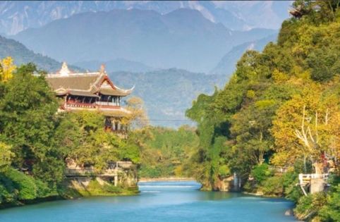 Cityscape with Covered Bridges