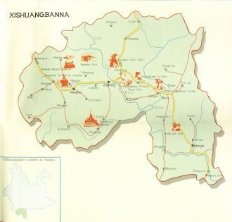 Yunnan Map and Surrounding Cities Travel Guide