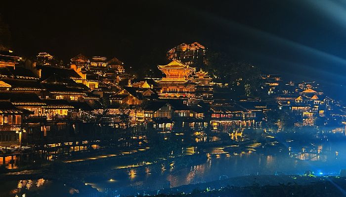 Night View of Wujiang Village