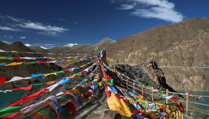 Prayer Flags by Manla Reservoir Shore