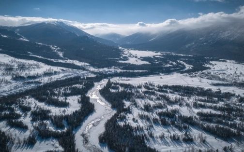 航拍视角❄️闯入了冬天的喀纳斯冰雪世界_1_= , =_来自小红书网页版