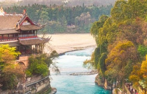 Dujiangyan in Sichuan Province: A Perfect Blend of Ancient Irrigation Wisdom and Natural Scenery