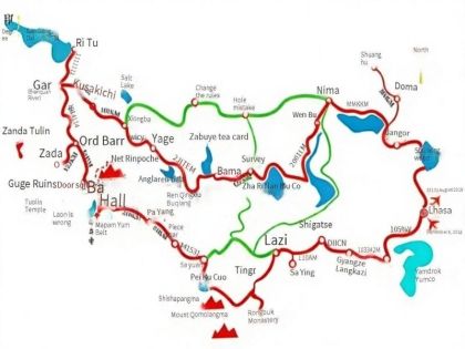 Ngari Tibet Travel Map Guide: Explore the Hidden Secrets of Tibet