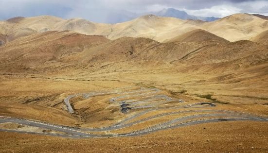 Curves of the Tibet Everest Highway