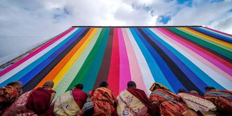 Ritual Rolling-Up of the Sacred Thangka