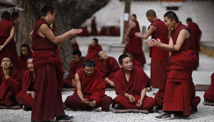 Monks Debating at Sera Monastery