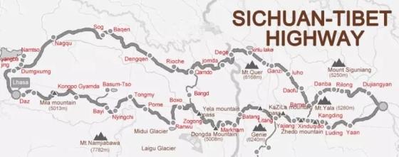 Sichuan-Tibet Highway Southern Route Top Spots