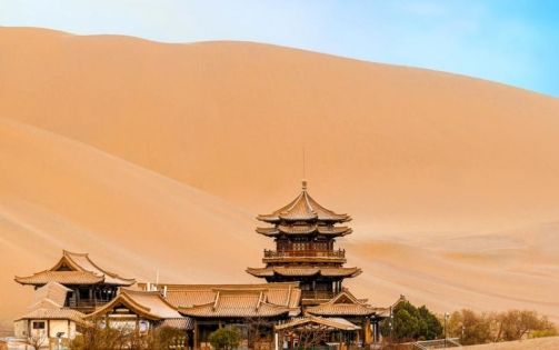 Moon spring scenic spot,Yuequan pavilion