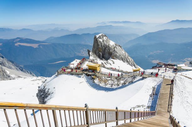 Jade Dragon snow mountain Yunlong mountain Lijiang city, Yunnan China.
