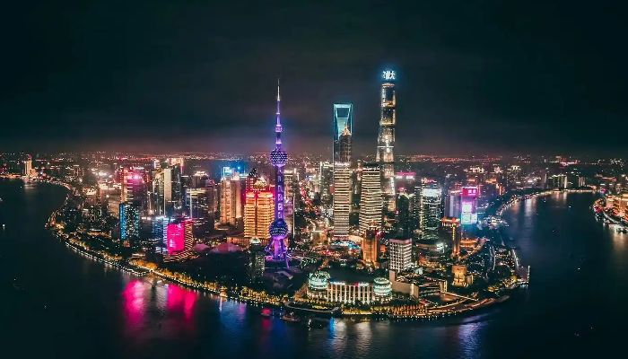Night View of the Bund in shanghai