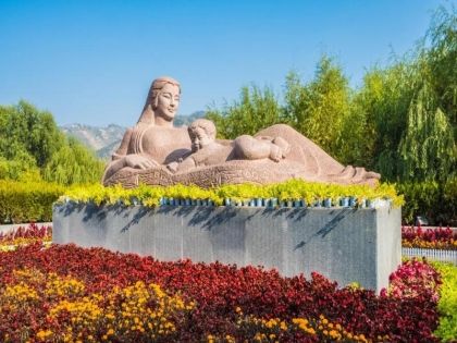Yellow River Mother Sculpture, Landmark of Lanzhou