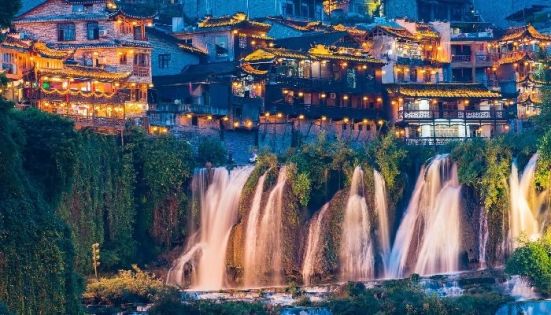 Furong Ancient Town Waterfall