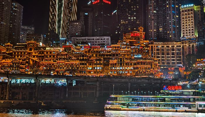 Night View of Hongyadong, Chongqing