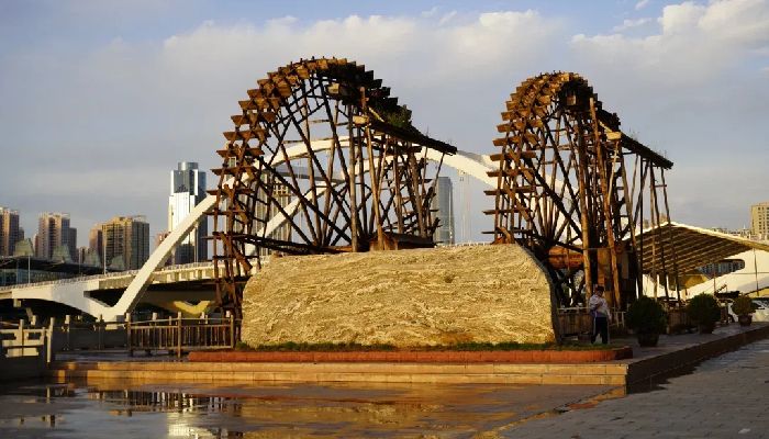 Big Waterwheel in Lanzhou Waterwheel Expo Park