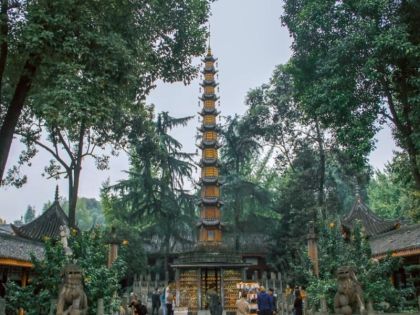 The Thousand Buddha Pagoda of Wenshu Monastery