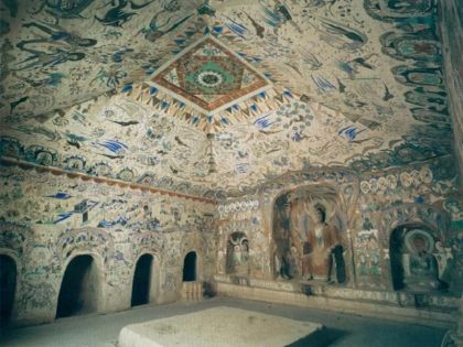 Inside the Mogao Grottoes in Dunhuang