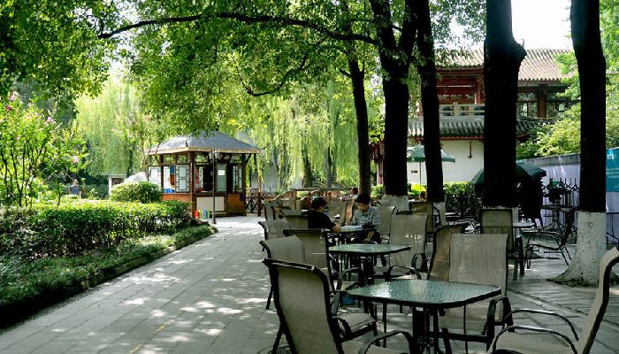 Baihuatan Park Teahouse in Chengdu