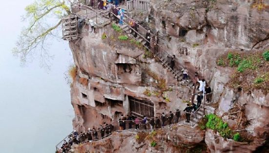 Jiuqu Plank Road of Leshan Giant Buddha