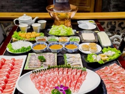 Traditional Copper Pot Hot Pot at Donglaishun