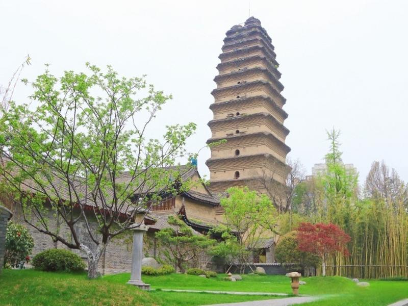 The Vibrant Giant Wild Goose Pagoda