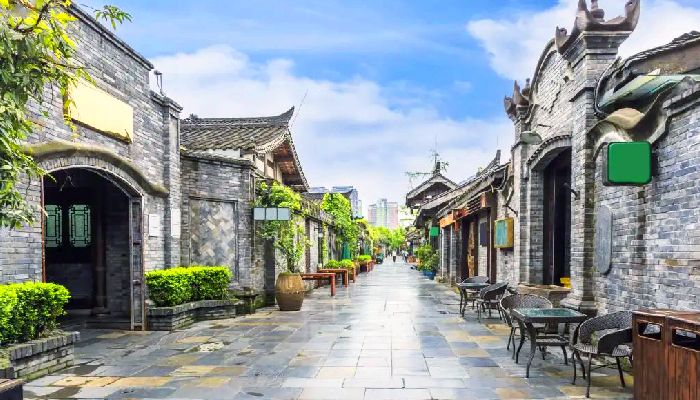 Blue Brick Alleys in Kuanzhai Alleys, Chengdu