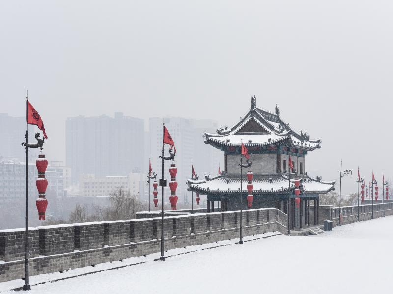 Xi'an City Wall in Winter