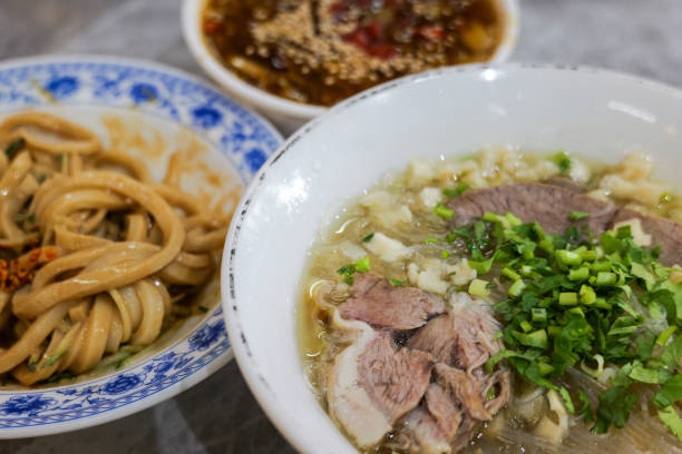 Xi'an Snack Set Meal, Lamb Paomo, Liangpi and Congee