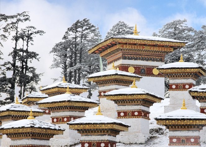 Bhutanese Dzongs in Winter