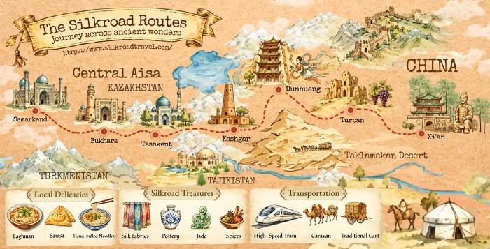 Routes for Silk Road Travel By Train