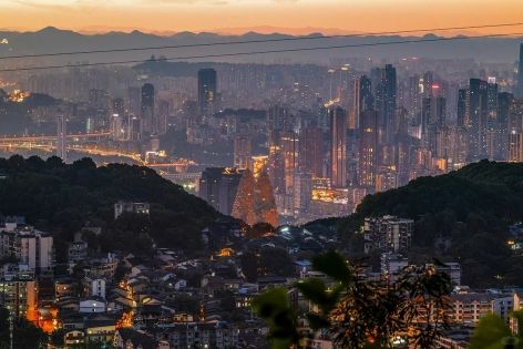 Night view from Nanshan, Chongqing